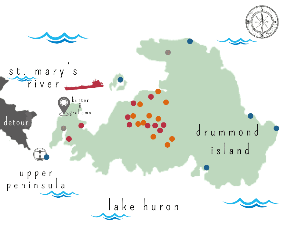 drummond island map