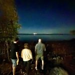 Starry night sky over Butter & Grahams glamping site