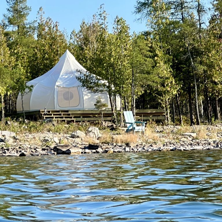 Luxury Bell Tent on Drummond Island Michigan