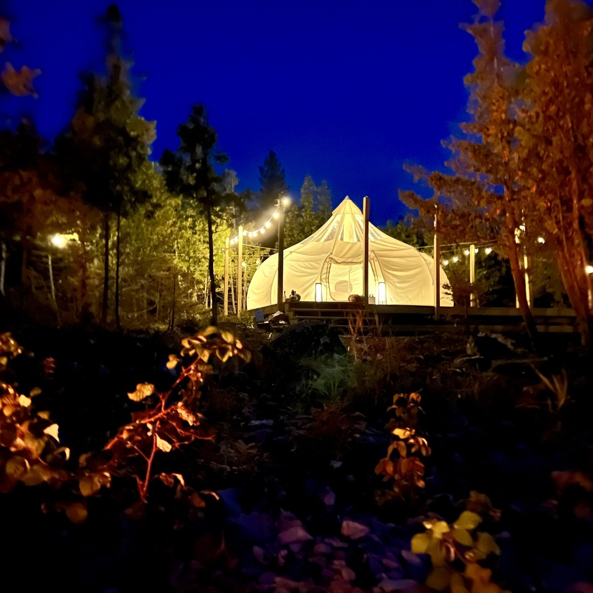 Bell Tent on Lake Huron