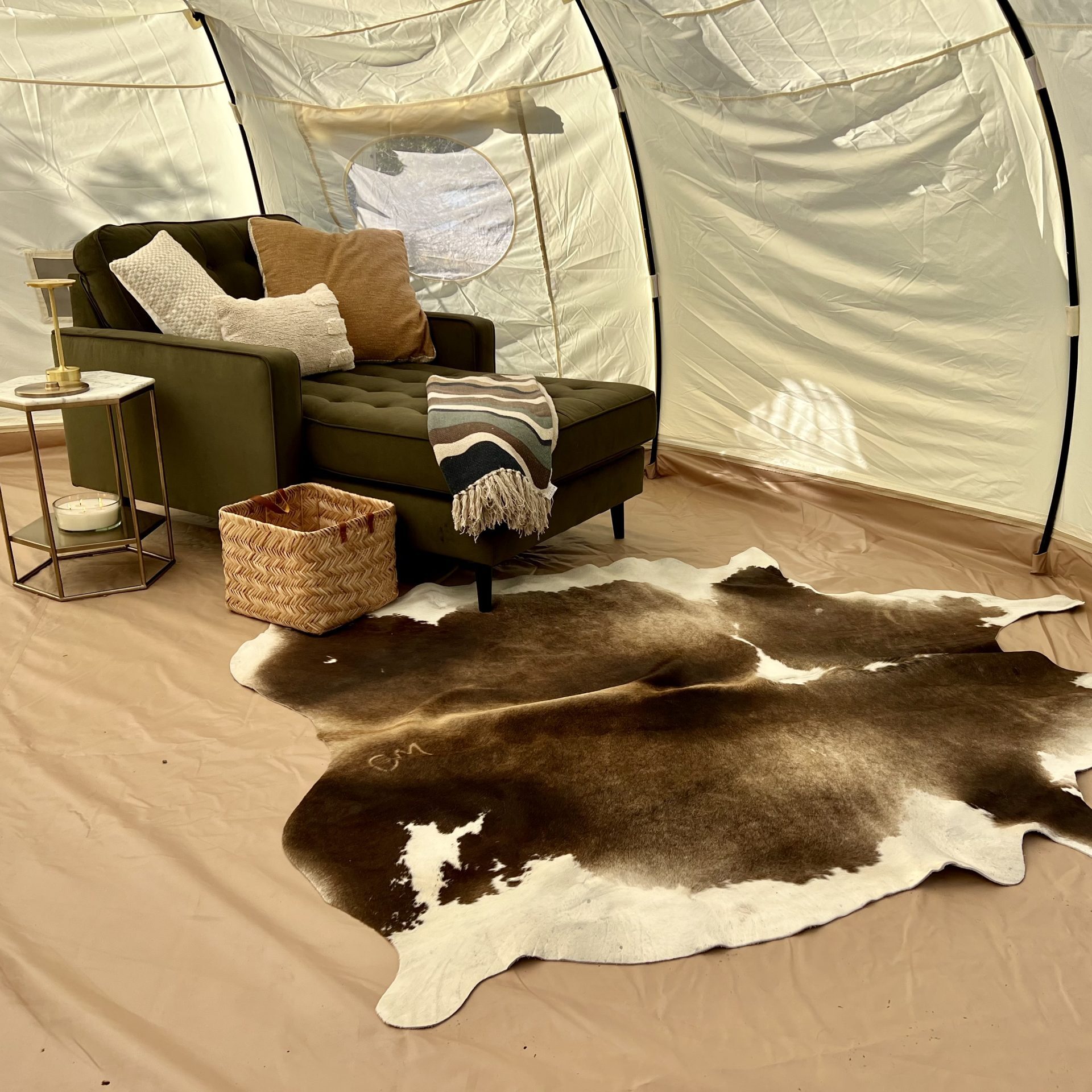 Bell Tent on Lake Huron
